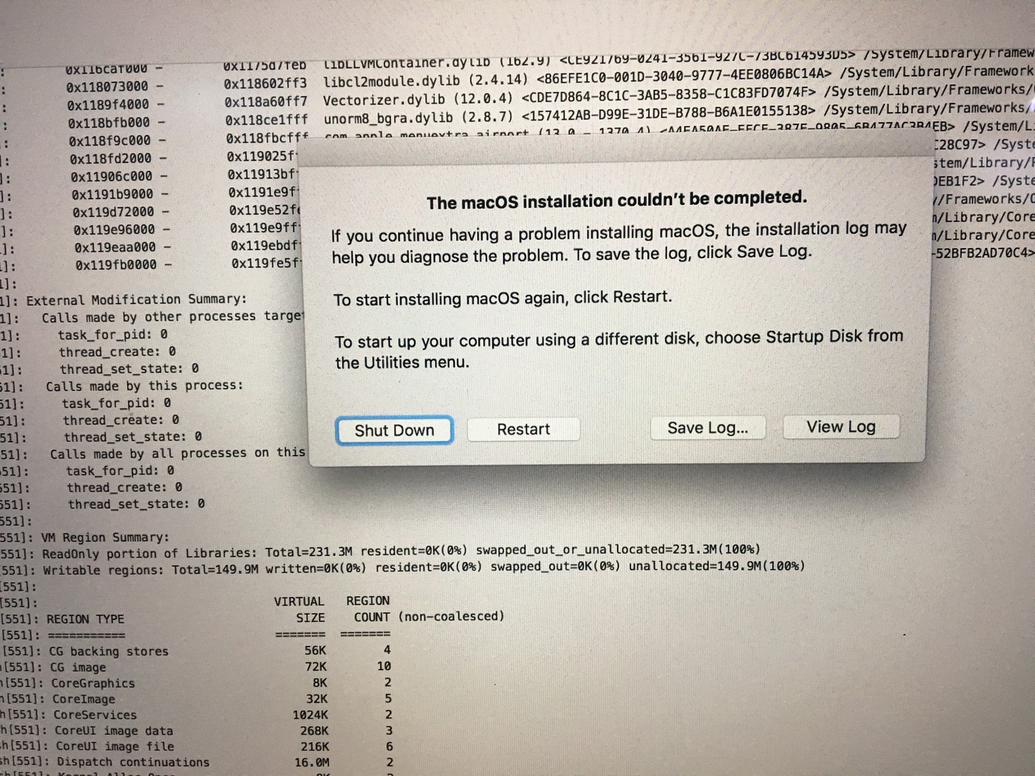 Macbook Pro Booting Error : The Macos Installation Couldn't Be ...